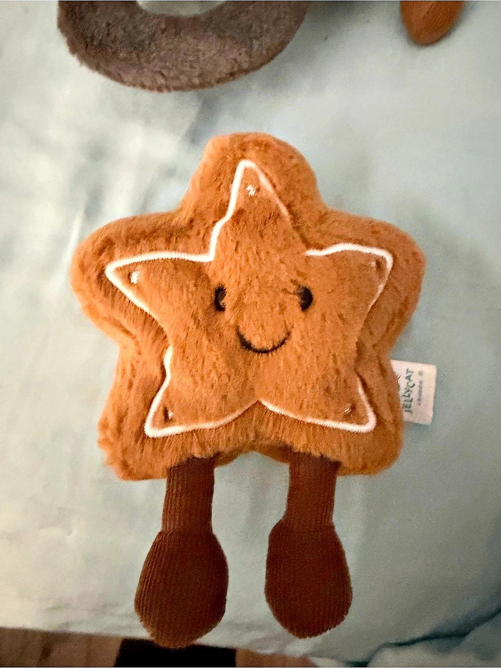 Jellycat Amuseables Star Cookie Brown Star Stuffed Animal Like New